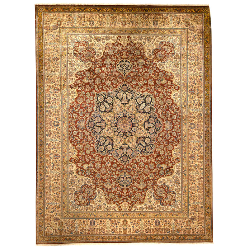 Tapis rouge noué à la main de haute qualité