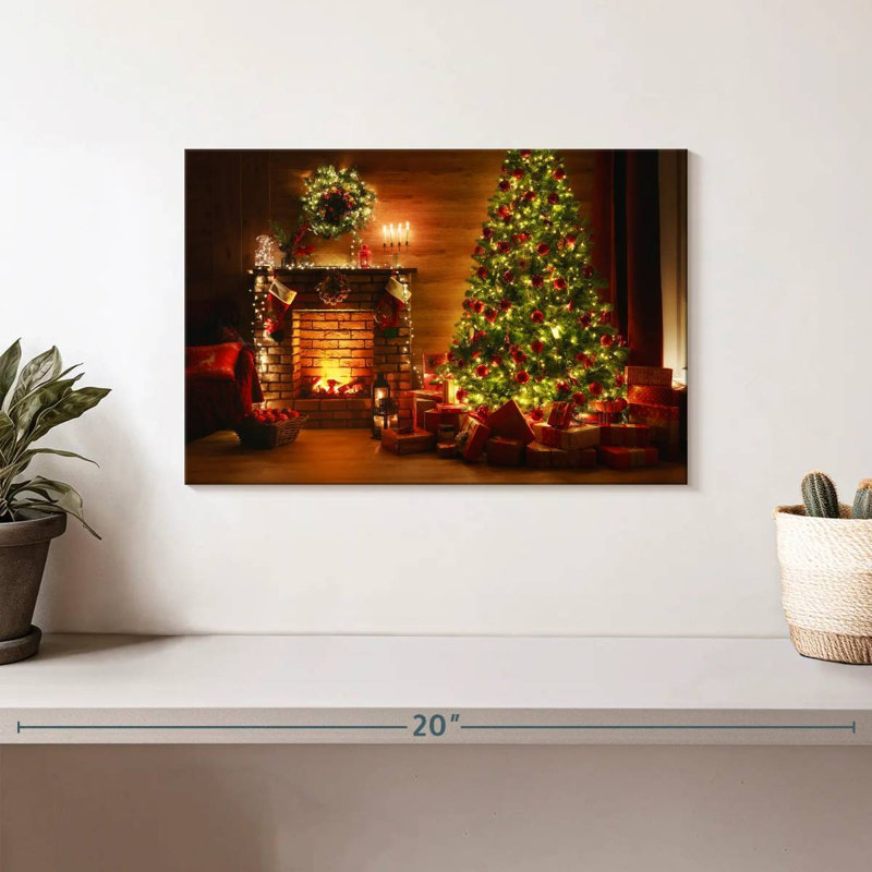 Pre-lit Christmas, 8" H x 12" W