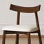 Chaises de salle à manger modernes peu encombrantes, finition en bois de noyer, conception sans accoudoirs pour la cuisine