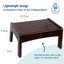 Marchepied à lattes en bois pour adultes et enfants Wildkin - antidérapant, 14 x 9,5 x 7 po, durable pour la salle de bain et la cuisine, peut supporter jusqu'à 150 lb - Espresso-19171703