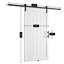 Porte de grange en bois manufacturé avec quincaillerie d'installation-59126649-87183456