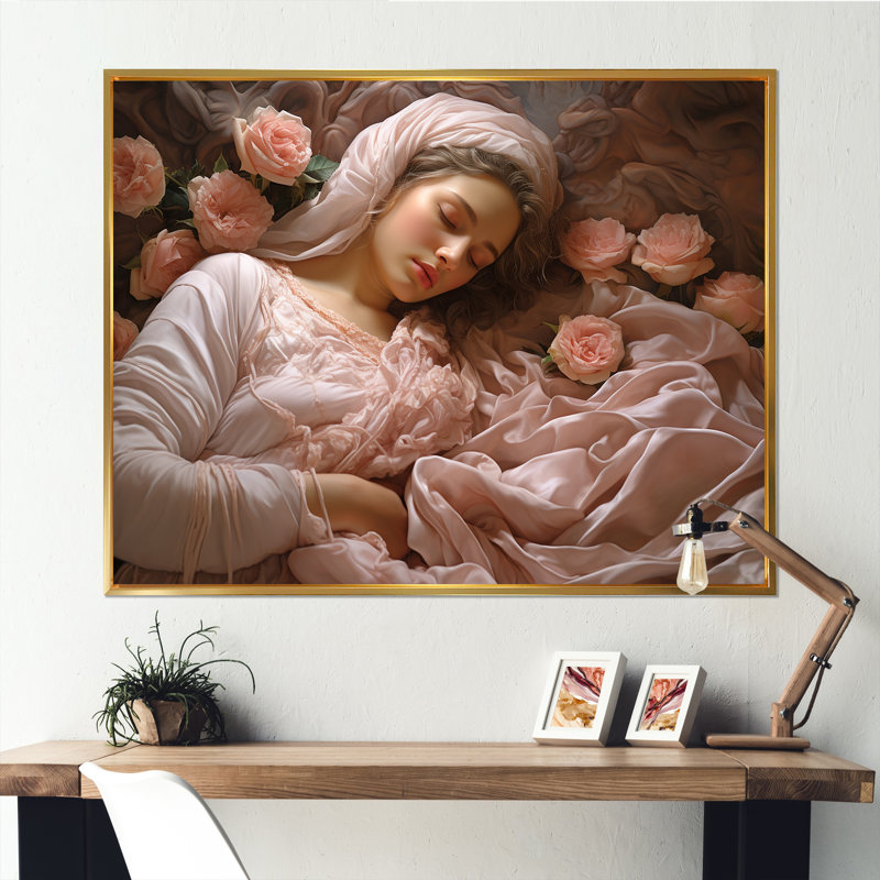 Judaïsme reposant, sabbats endormis sur toile, H 30 po x l 40 po x P 1,5 po, Cadre flottant doré