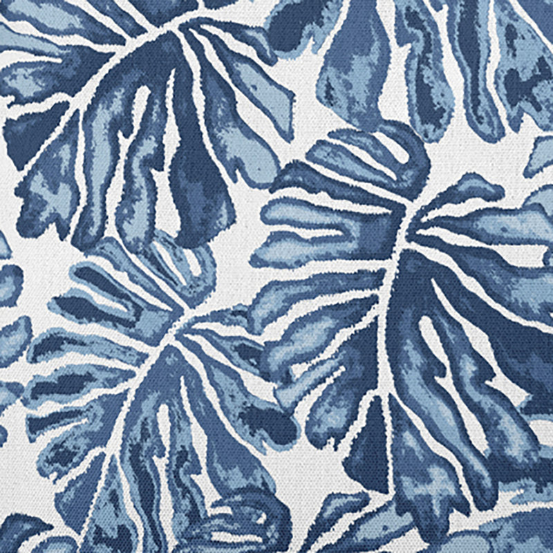 Tropical Resort Floral Reversible Throw Pillow, Blue, 26" H x 26" W x 3" D