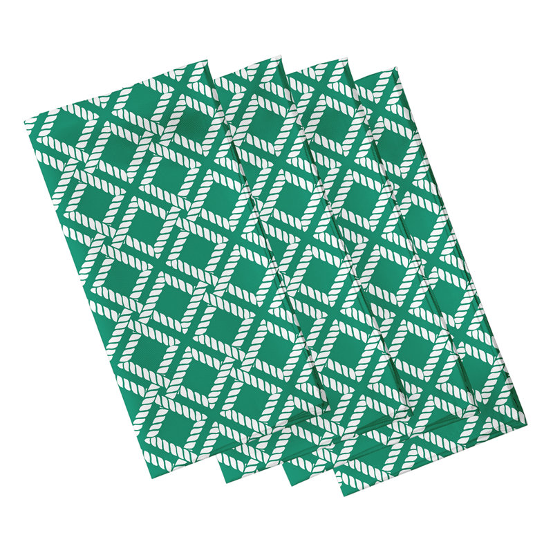 Lafran Rope Rigging Napkins, Green