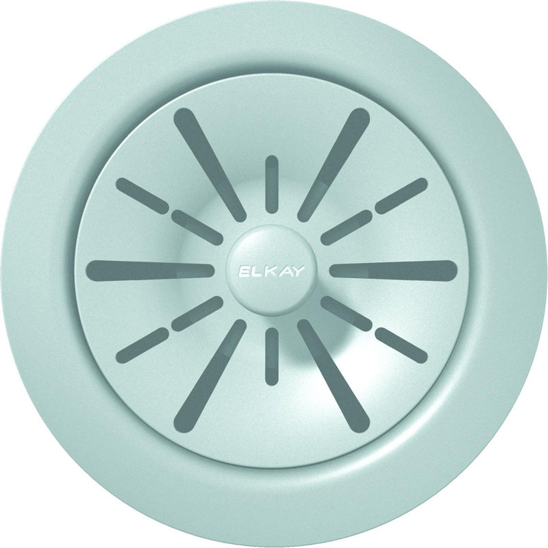 Perfect Removable Disposer Flange Basket Strainer Kitchen Sink Drain, Mint Creme
