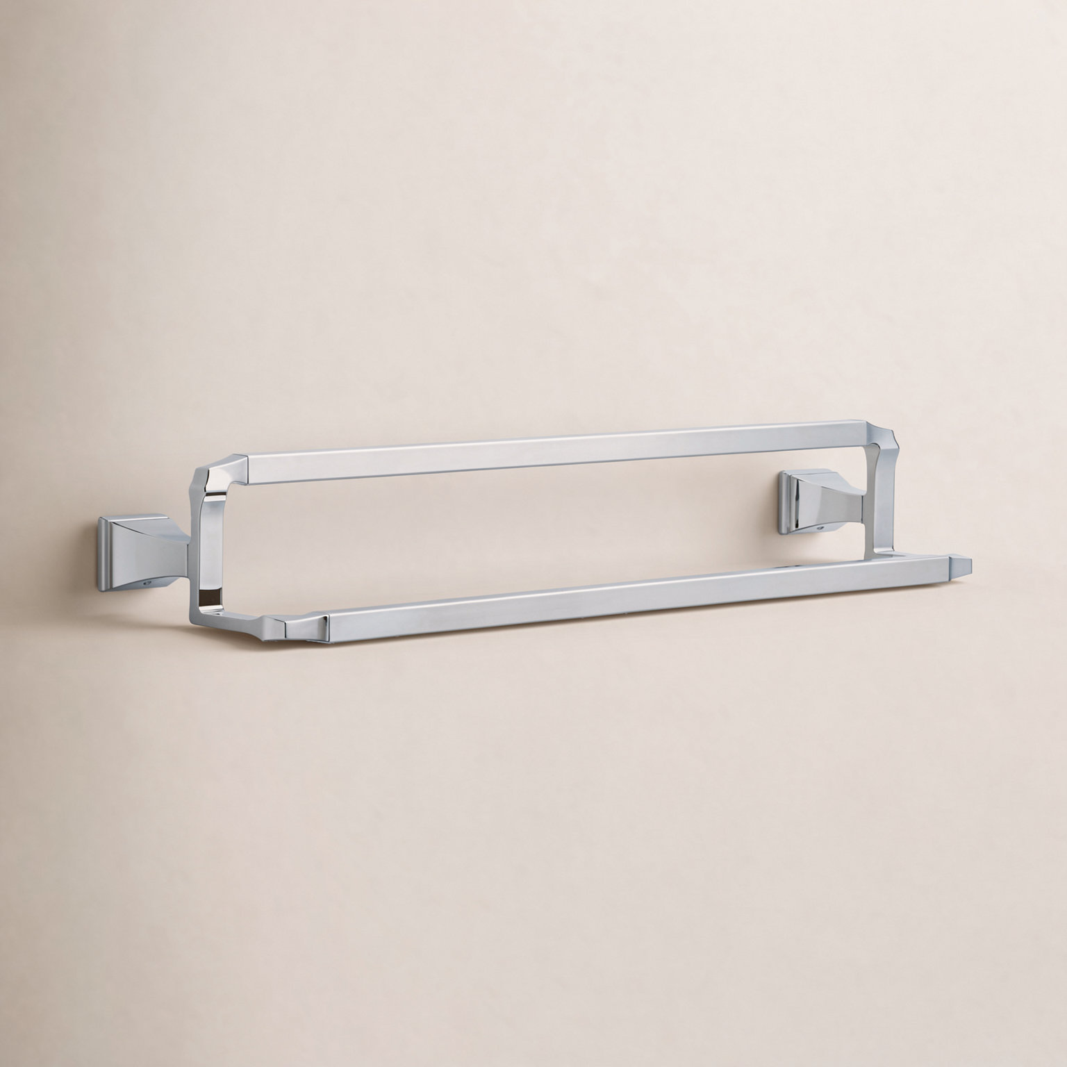 Dryden 26" Wall-Mounted Towel Bar, Chrome