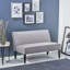 Gris 50 po avec revêtement en tissu, structure en bois massif offrant de la stabilité, lin confortable, design élégant pour votre espace, structure, lin relaxant de haute qualité, décoration intérieure moderne