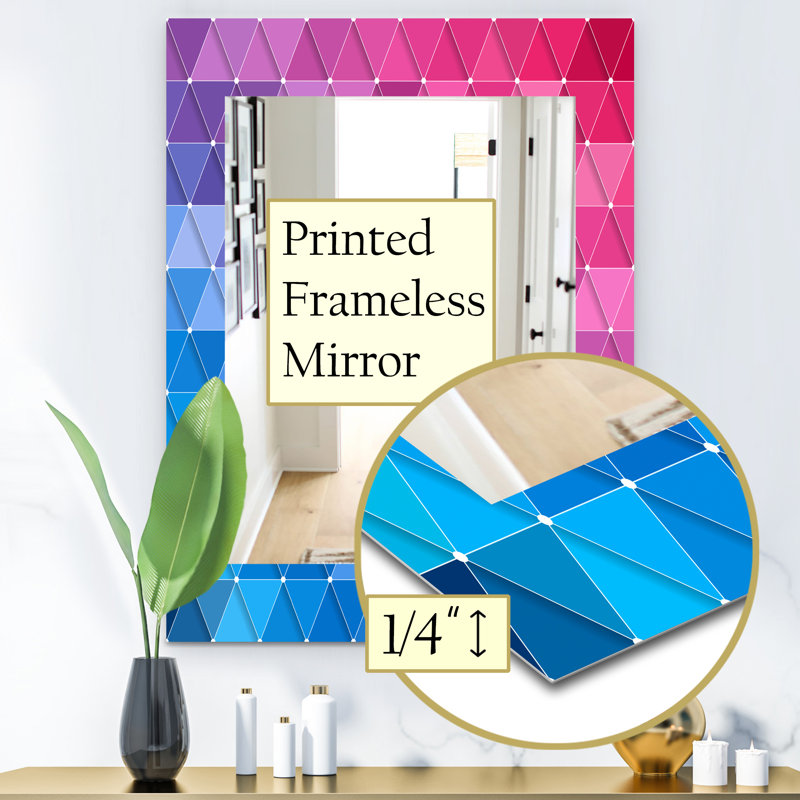 Miroir triangulaire de meuble-lavabo 15, H 24 po x l 32 po