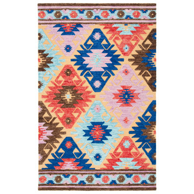 Aidaly Hand Tufted Wool Southwestern Rug