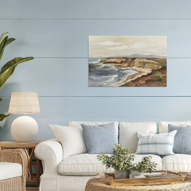 Toile Rocky Coast Expression, conception de Silvia Vassileva, H 24 po x l 36 po