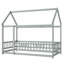 Lit en bois pour lit simple avec structure de toit, garde-corps de sécurité-165406660-165406666
