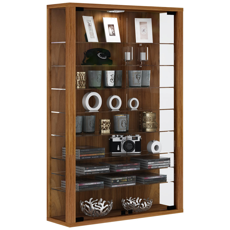 Berry Hill Display Cabinet with Lighting, Core Walnut