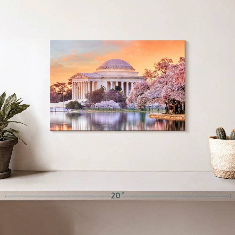 Jefferson Memorial Sakura, H 8 po x l 12 po