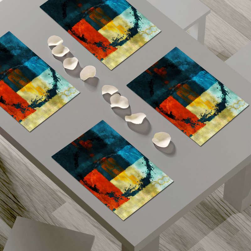 Napperon abstrait en polyester