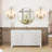 2-Light Modern Brass Candle Wall Light, Crystal Sconces Wall For Living Room, Bedroom,Vanity, Hotel
