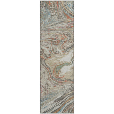 Premium Machine Washable Cossette AMF1061 Abstract Rug