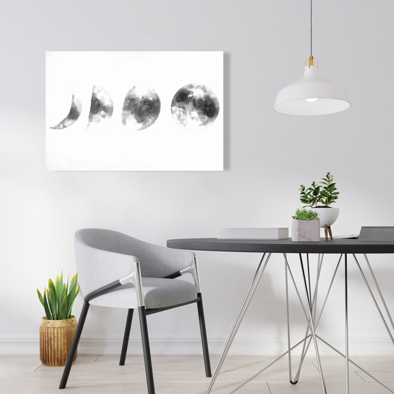 Eclipse in Several Phases - Astronomy Canvas for Home Decor
