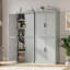 70 po H, armoire de rangement autoportante avec portes et tablettes réglables-1615182773