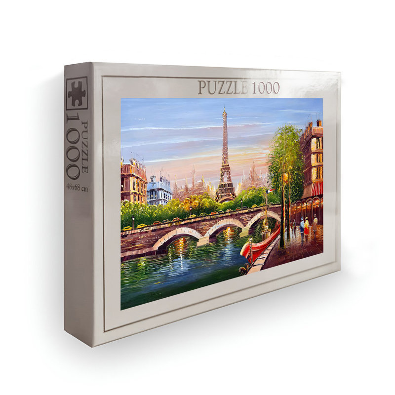 1000-Piece Jigsaw Puzzle, 26.8 x 18.9 inches | High-Quality 100% Cardboard, Vibrant Design | Perfect for Family Fun, Stress Relief & Educational Play | Gift for Adults & Kids | Box Size: 13.2 x 9.1 x 2.0 inches