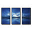 "Blue Waters" et "Blue Sky Sunset" - ensemble d'art mural sur toile encadrée "Sea & Shore"-183892585-183892584