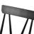 Brendi Solid Wood Black Finish Slat Back Dining Side Modern Mid Century Farmhouse Chair