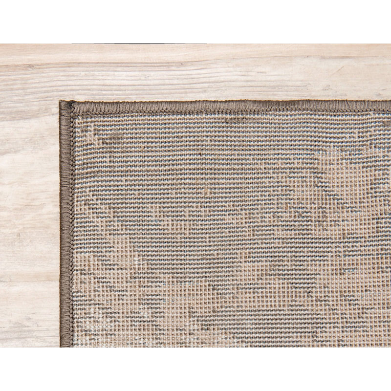 Tapis à motif oriental brun Ahron, Tapis de couloir 2 pi x 9 pi 10 po