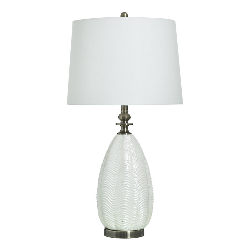 Lampe de table côtière Marina Frosted Ripple