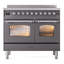Cuisinière à induction 40 pouces avec 6 éléments à induction ILVE Nostalgie II Series (porte en verre)-1695305325
