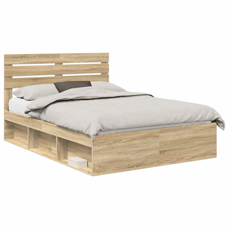 Solid Wood Bed, Sonoma, European Kingsize (160 x 200 cm)