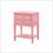 Contemporary Pink Nightstand With Open Shelf-664282252