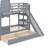 Castle-Style Bunk Bed Featuring Two Drawers, Three Shelves, And A Slide-1565398321-1565398320