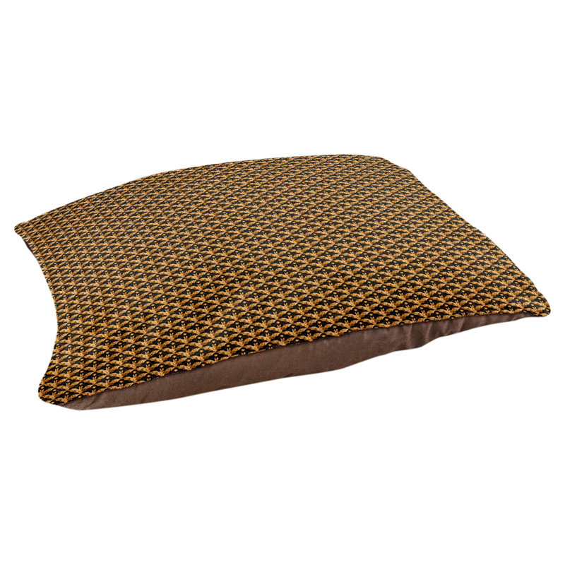Coussin de style intérieur à motif d’halloween floral, Large L 40 po x l 50 po, Orange et noir