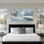 Grande scène hivernale, art mural sur toile, paysage de Noël, impressions sur toile pour le bureau de la chambre à coucher, pin enneigé, forêt d'hiver, affiche d'art, image 30 x 60 po-2120354063