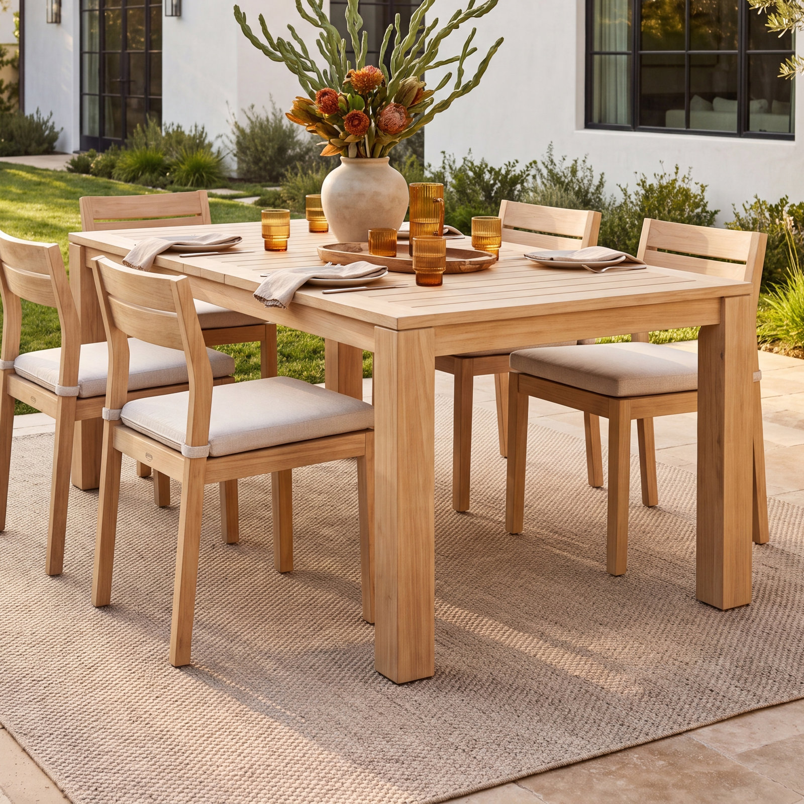 Echols 48" Teak Patio Table