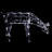 68cm Large 3D Twinkling Reindeer Christmas Lighted Display with Pre-Lit 80 LED