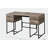Desirre Rustic Oak & Black Finish Wirting Desk w/ USB Port