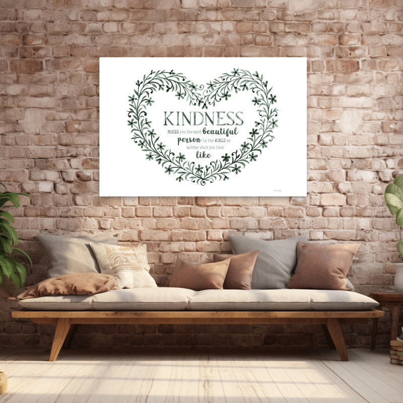 «Kindness Heart», art contemporain abstrait, H 40 po x l 60 po