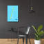 Art mural en verre acrylique, «San aéroport layout» par O8, à gauche-1694533650
