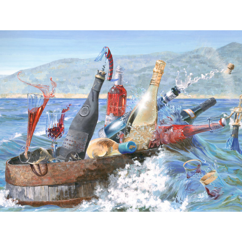 Overboard Print by Will Enns, Wrapped Canvas, 24" H x 32" W