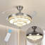 Ventilateur de plafond à 3 pales en cristal avec télécommande et ensemble d'éclairage inclus Abdu