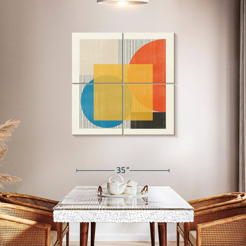 Avery, objet moderne Mid-Century n ° 2, H 57 po x l 57 po