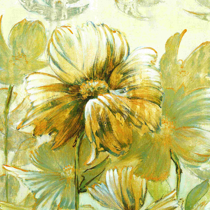 Gros plan floral jaune - gros plan, H 30 po x l 30 po