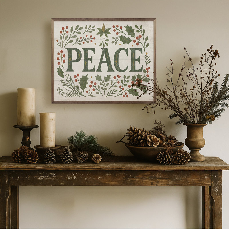 Decorative Peace, 32" H x 40" W