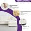 Canapés 3 places en chenille de style minimaliste moderne de 111,5 po-695217450