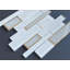 Random Sized Glass Linear Mosaic Wall Tile