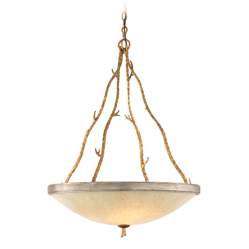 Parc Royale Unique / Statement Bowl Pendant, 41.5" H x 29.5" W
