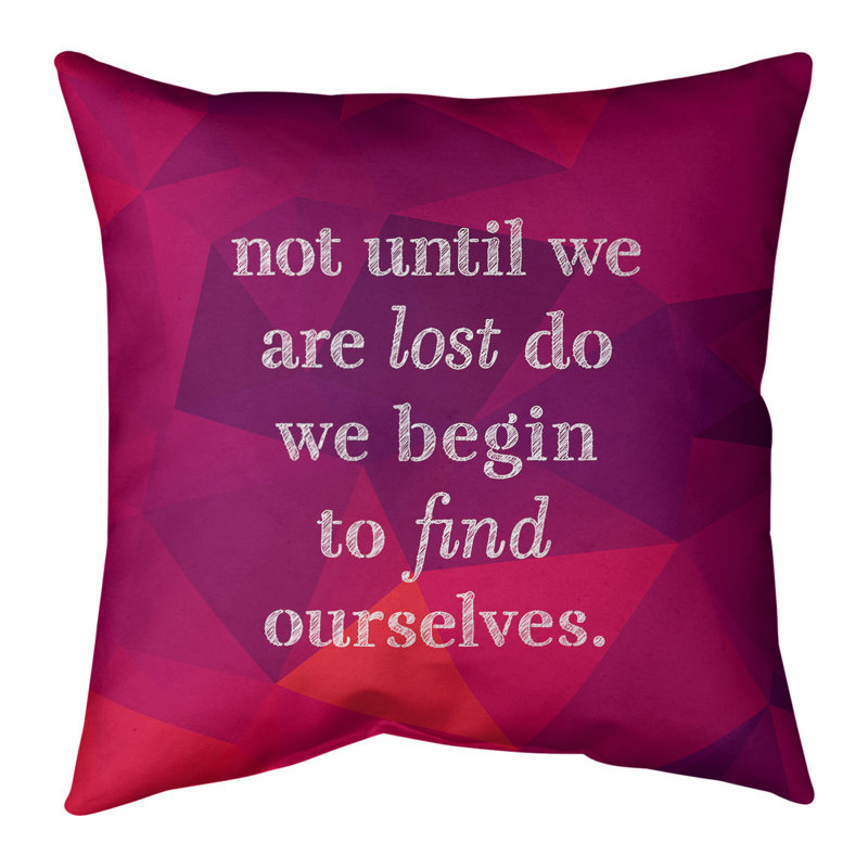 Coussin artificiel «Faux Gemstone Find Yourself», 14 po x 14 po, Rubellite, Housse de coussin seulement - sans coussin