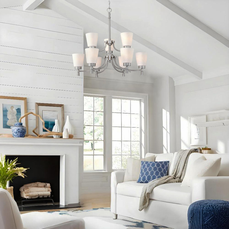 Cosner 9 - Light Dimmable Tiered Chandelier