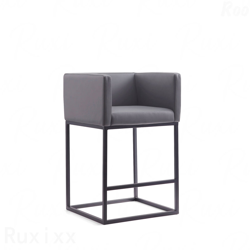 Tabouret de bar idéal pour se détendre dans les chambres, Gris