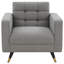 Fauteuil club en polyester touffeté 33,1 po